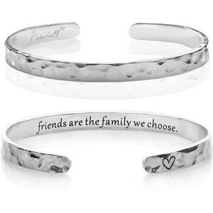 Engraved Cuff Bracelets for Women – Inspirational, Friendship, Love, Mom, Daught
